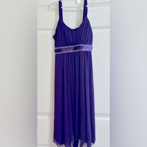 Enfocus Studio Dresses | Enfocus Studio Purple Tank Style Dress with Sequin